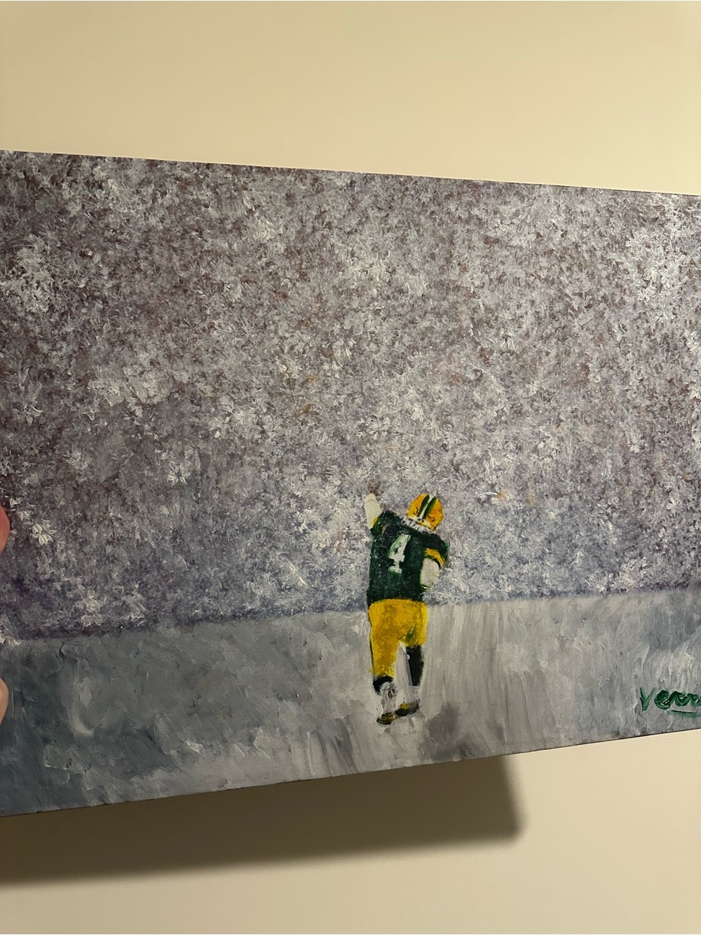 Lambeau Field Green Bay Football Painting 24x18 1/1 original art